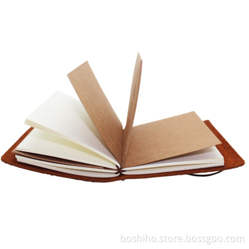 Boshiho Antique Brown Leather Notebook Journal Diary (Handmade)